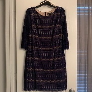 Jessica Howard Blue Lace Dress